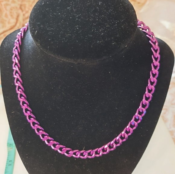 New Elegant Purple Chain Necklace - Picture 1 of 6